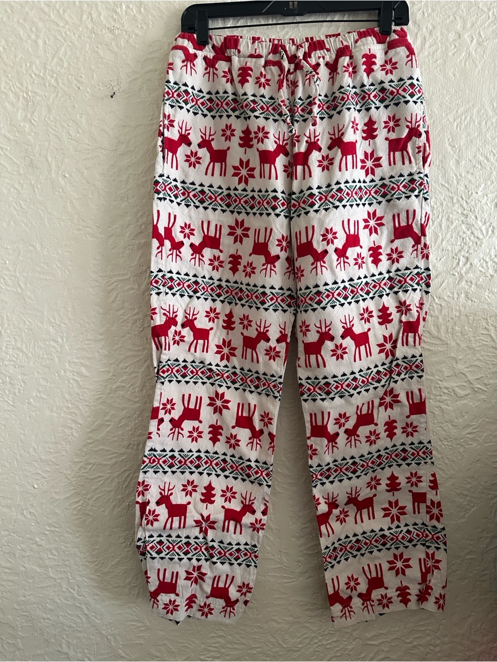 Hanna Andersson Dear Deer Adult Flannel Pajama Pants Christmas Small Men Women’s